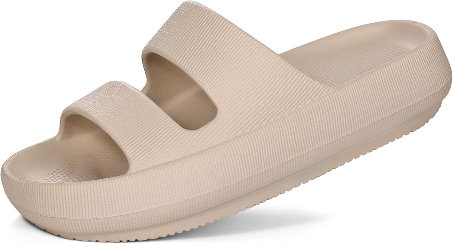 shevalues Orthopedic Slide Sandals for Women with Arch Support Pillow Soft Recovery Slip on Sandals Lightweight Summer Cloud Slippers for Plantar Fasciitis
