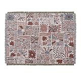 STYLE ETHNIQUE: La couverture présente des motifs géométrique amusants qui incarnent le charme du vintage. L'imprimé aztèque navajo utilise ingénieusement des couleurs vibrantes avec des motifs et des symboles pour présenter un style ethnique tribal rustique mais sophistiqué du sud-ouest. Les couleurs riches sont tissées en alternance pour ajouter des couches visuelles, pleines de romantisme bohémien. Les franges casual enrichissent les bords et confèrent à la couverture la beauté de la liberté.