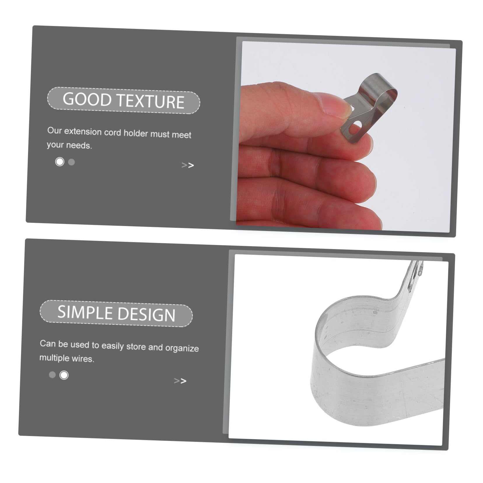 NAMOARLY Mm Cable Clips Stainless Steel Wire Holder Clamp for Wire Management Cable Clamp Pro