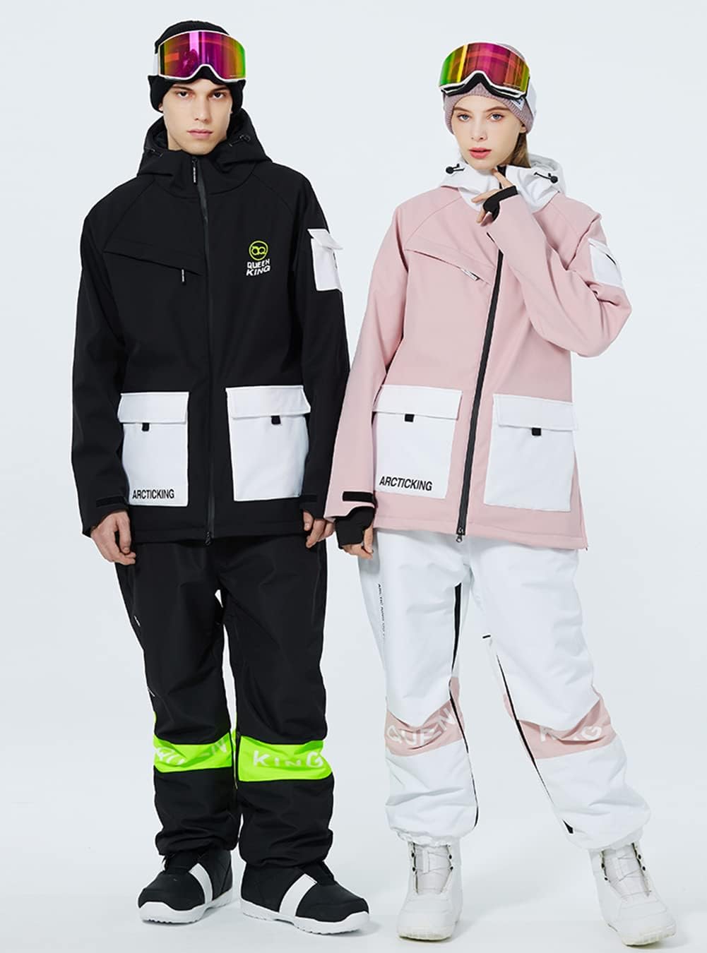 HOTIAN スノーボードウェアセット XS HOTIAN] スノーボード ウェア メンズ レディース 上下セット
