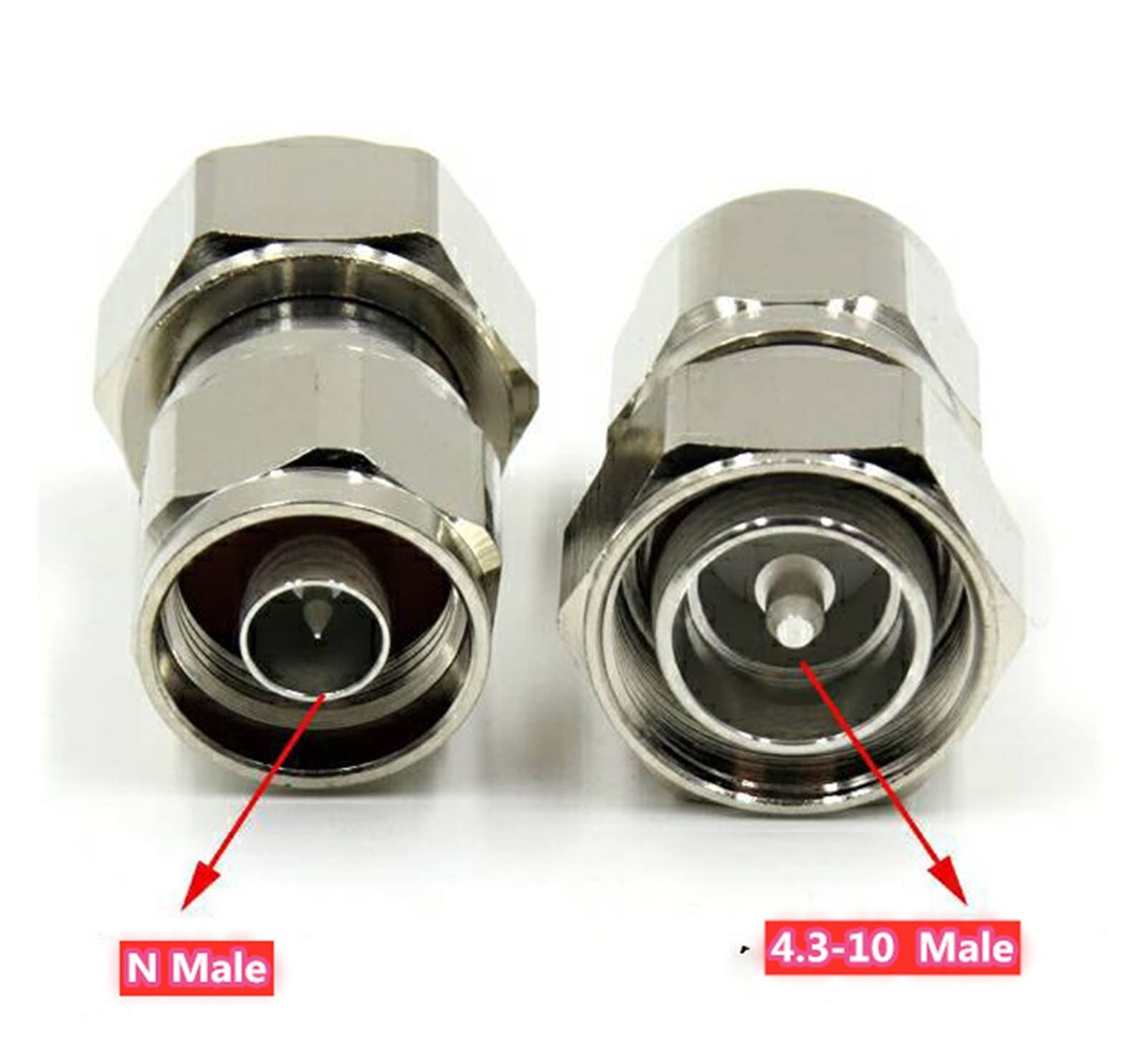 Demasiado Mini DIN 4.3-10 Spina Maschio a N Maschio RF. Connettore Adattatore coassiale 50OHM