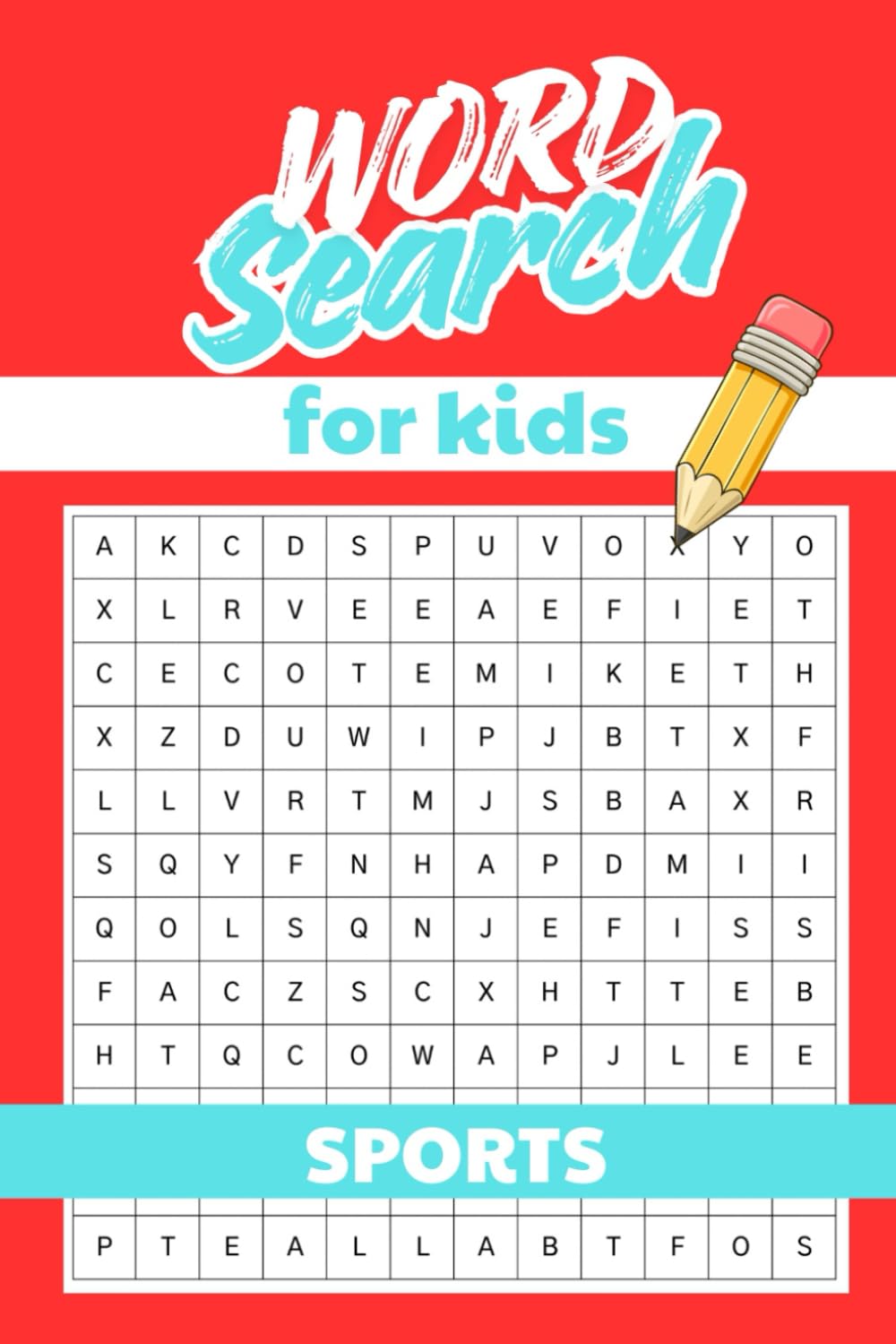 Word Search For Kids: Sports (Word Search for Kids - Supports Early Reading Skills)