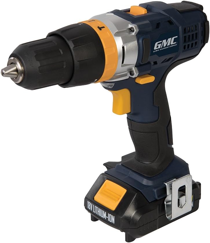 GMC GCHD18 - 18V Combi Hammer Drill - 1 x 1.5Ah Li-ion Battery