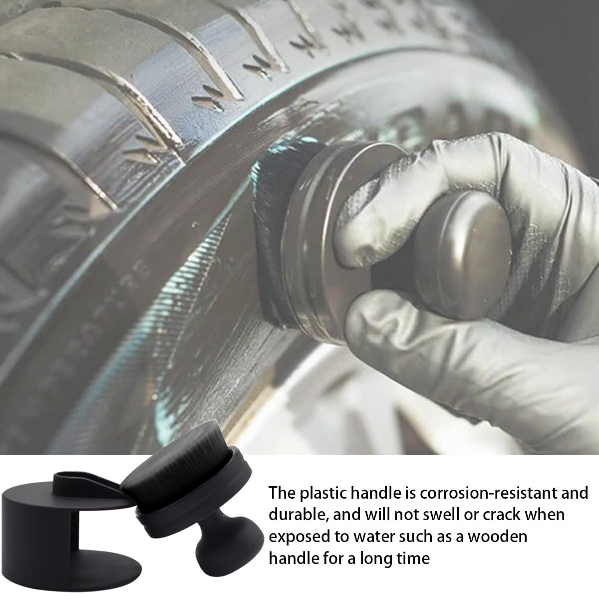 Spazzola Per Pulizia Interni Auto - Applicatore Lucidante Per Pneumatici E Cruscotto - Foto 10