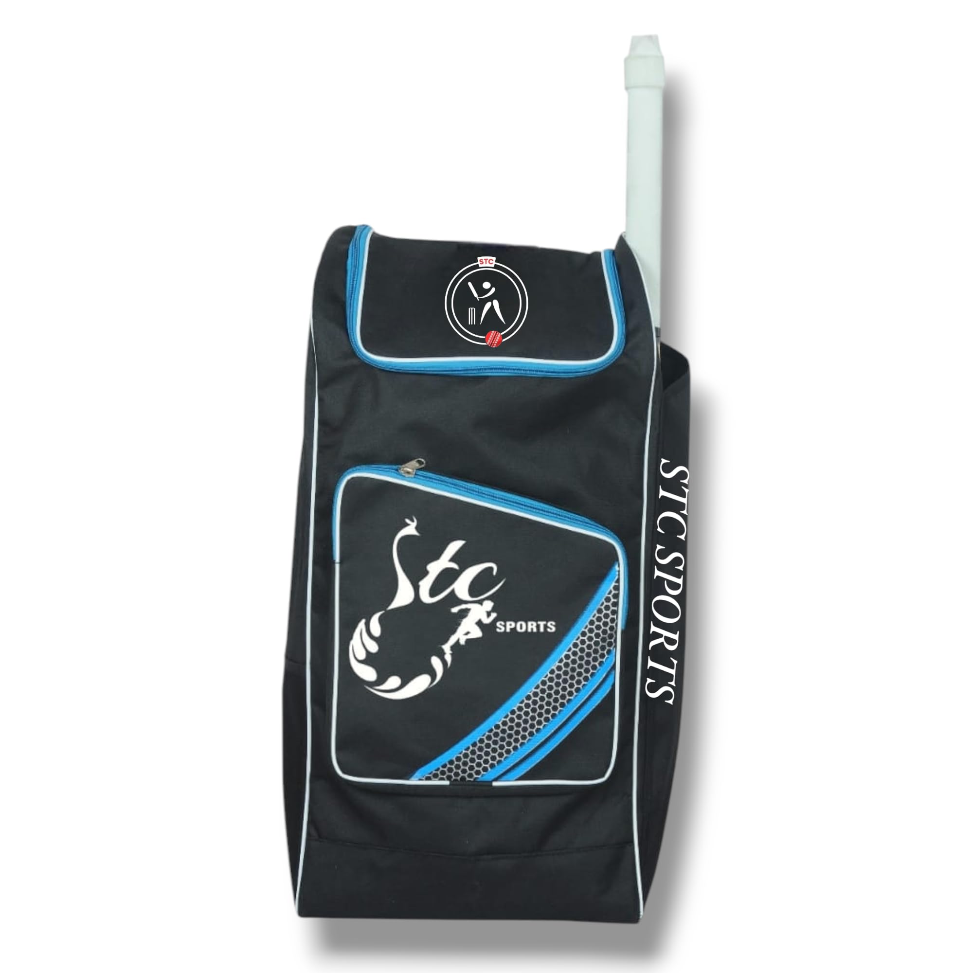 Cricket Kit Bag, Heavy Nylon Fabric, Blue-Black-picture-14
