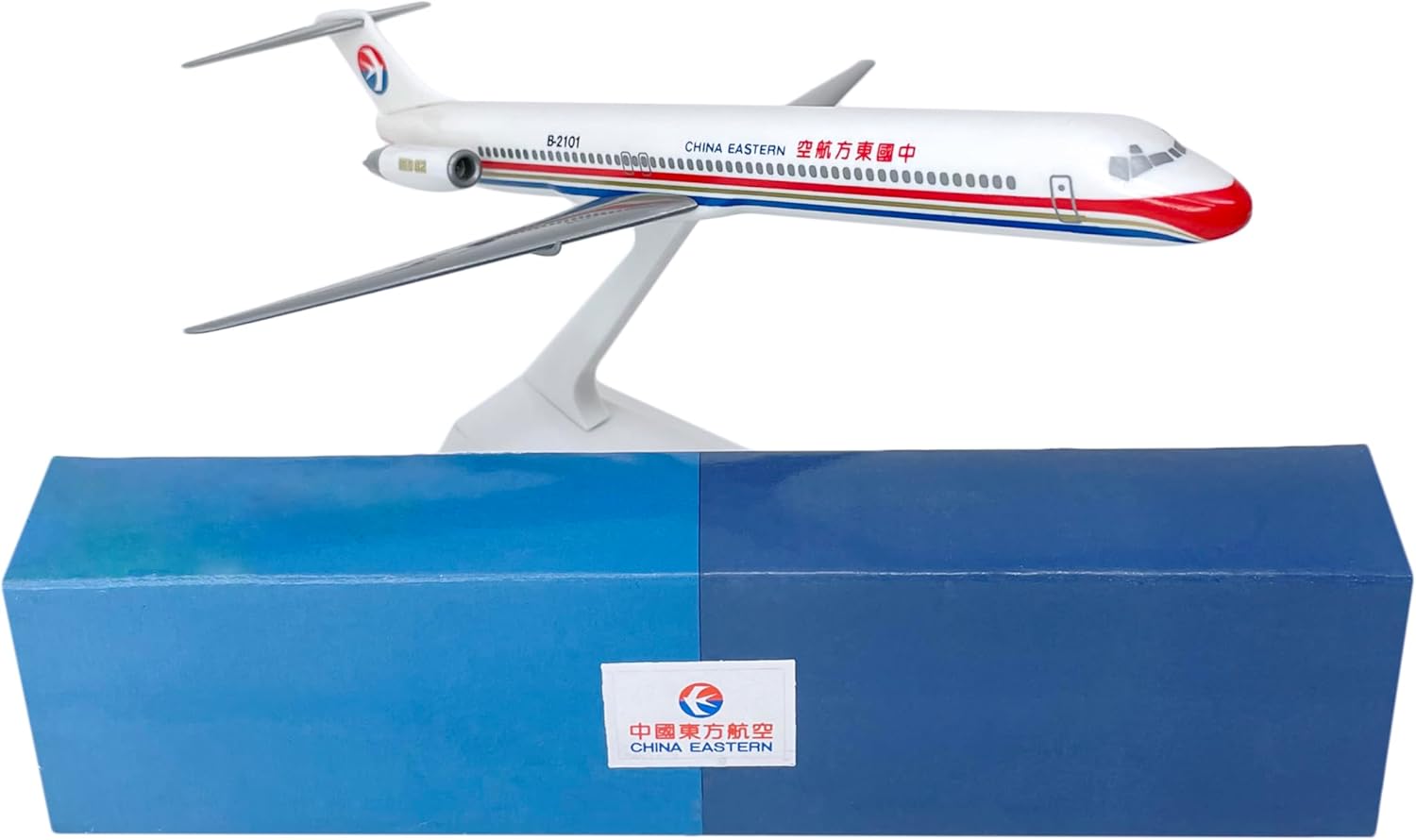 Flight Miniatures China Eastern MD-82 1:200 Scale - Plastic Snap-Fit Model Airplane - Collectible Replica of China Eastern Airlines Aircraft - Part# AMD-08000H-018