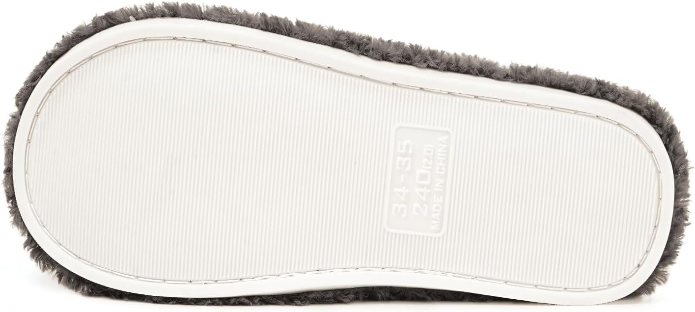 Dokela Fuzzy Kids Slippers Girls Boys Cozy House Slippers Plush Memory Foam House Shoes Non-slip Bedroom Indoor Outdoor - Image 4