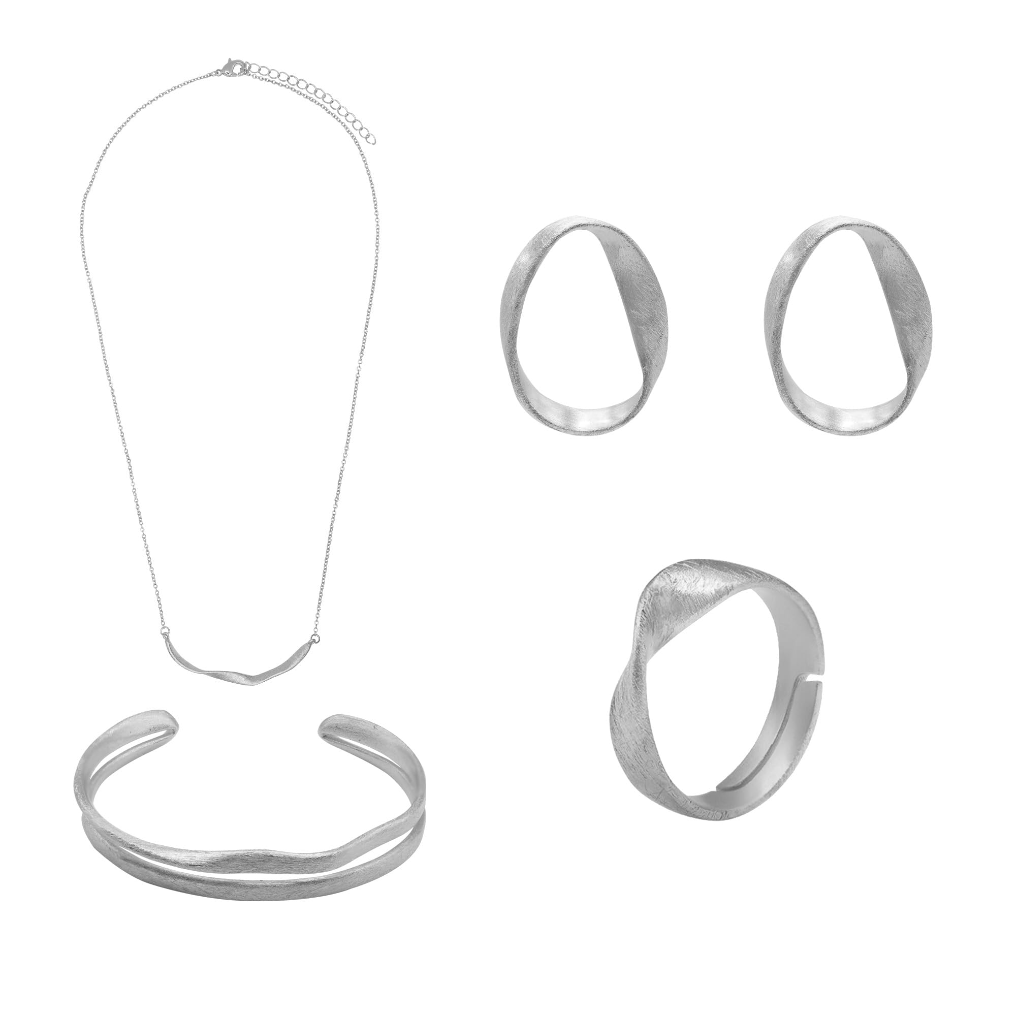 Heideman Adventsbox Fineline Damen 4er Set Silber | Schönes Geschenk für Frauen, Freundin oder Mama, zeitlos, hautfreundlich und alltagstauglich zu tragen