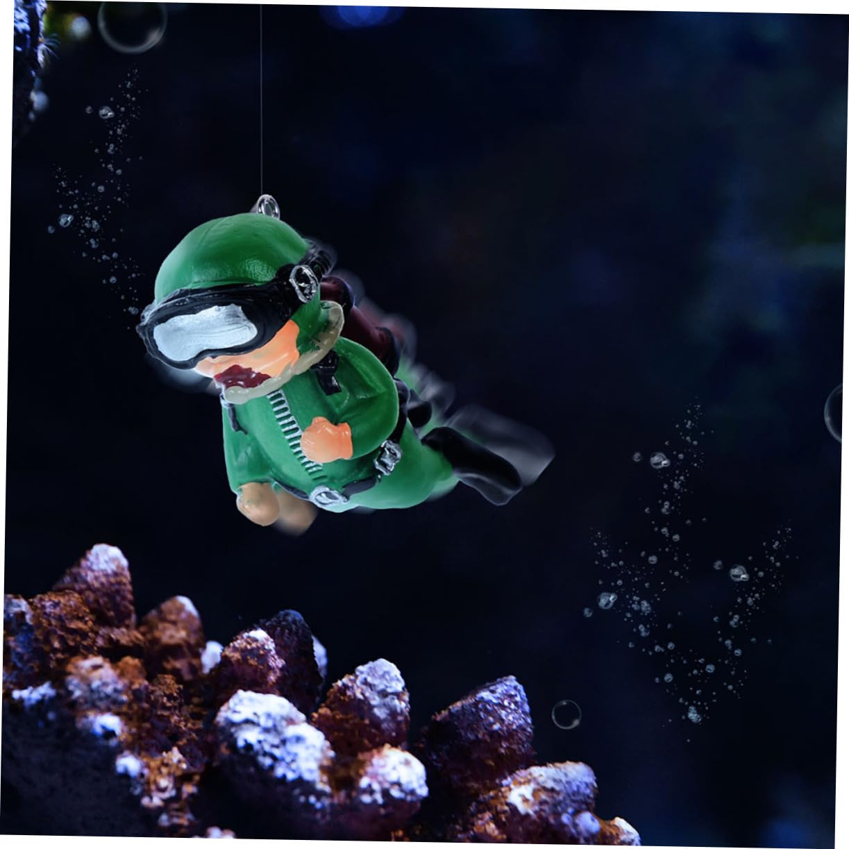 Angoily 10pièces Figurines De Plongeurs Décoratives Ornements Adorables pour Aquariums Décor Flottant pour Réservoirs De Poissons