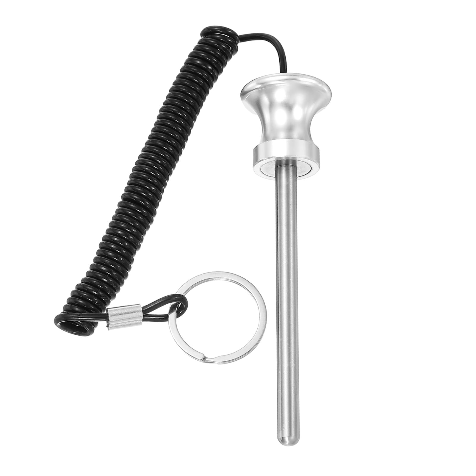 YELARXI Weight Stack Pin, Weight Gym Pin Strength Training Equipment Replacement with Pull Rope, 0.3 x 3.9 Inch Fit for Commercial Home Gym Club Machine Accessories (Silver)