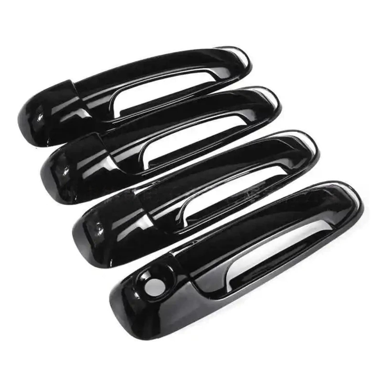 TNTGEBFVBG Universal Car Exterior Door Handle for Dodge Ram 1500 2500 09-18 Gloss Black Handle Sticker Car Door Decoration