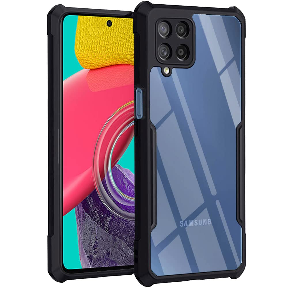 TheGiftKart Crystal Clear Back Cover Case for Samsung Galaxy M53 5G | 360 Degree Protection | Shock Proof Design | Transparent Back Cover Case for Samsung Galaxy M53 5G (PC, TPU | Black Bumper) (B09YVB6H5Z) Amazon Price History, Amazon Price Tracker