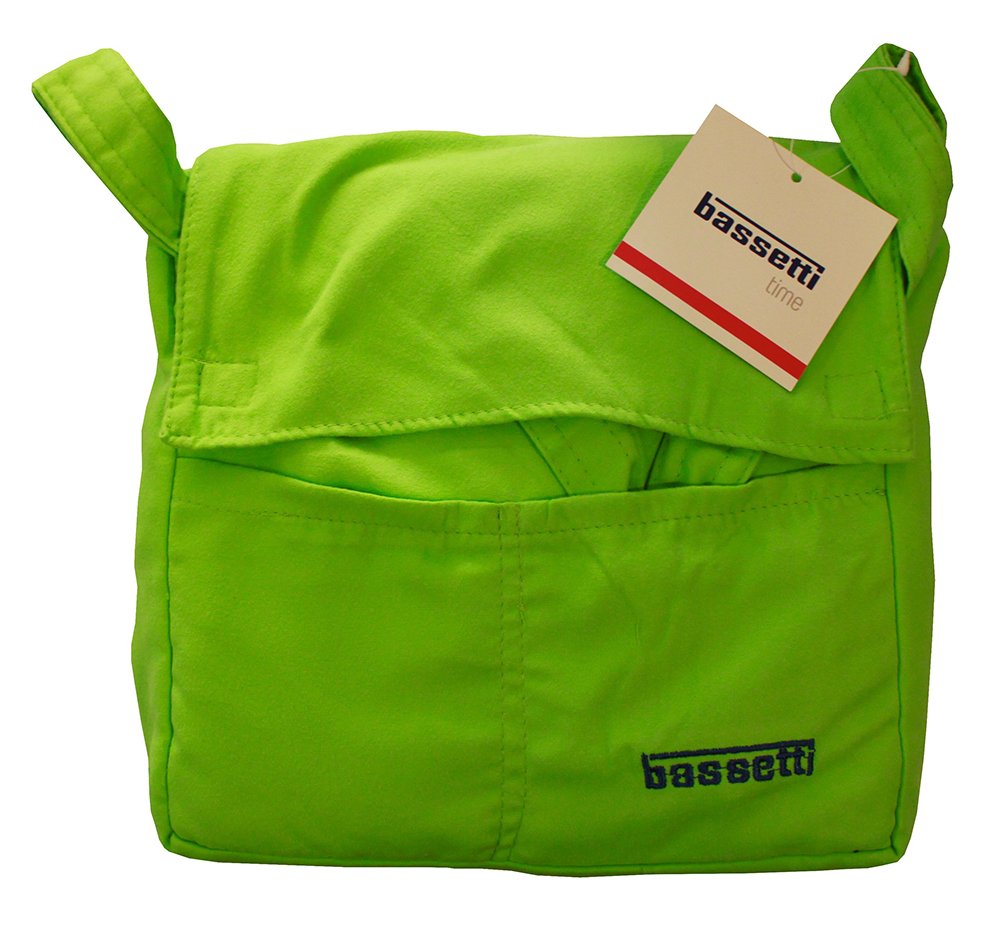 Bassetti Time - Albornoz de microfibra para hombre y mujer, con capucha, talla S - M - L - XL (M - 46 / 48, verde - 1258)