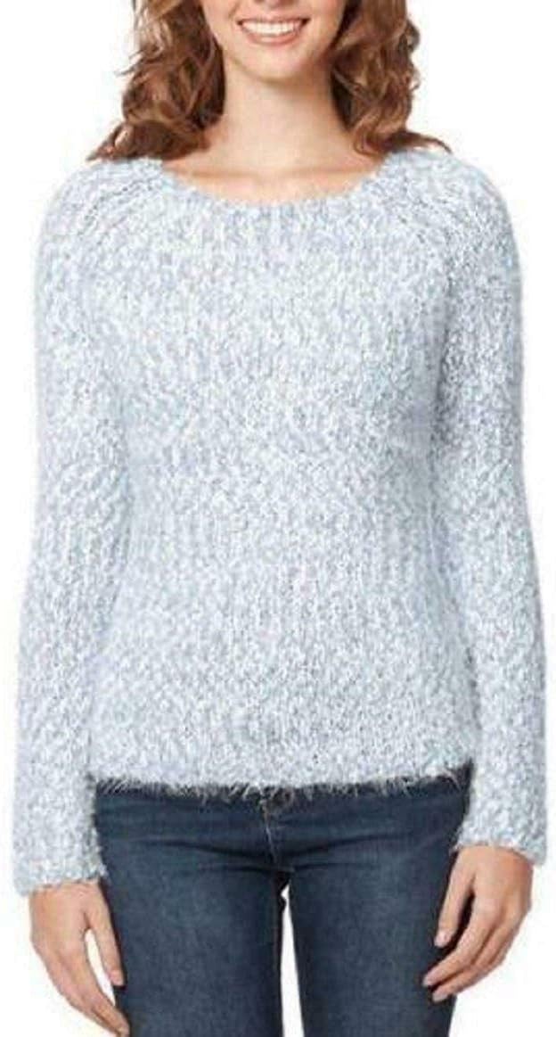 Buffalo David Bitton Women's Eyelash Sweater (Blue/White, M)