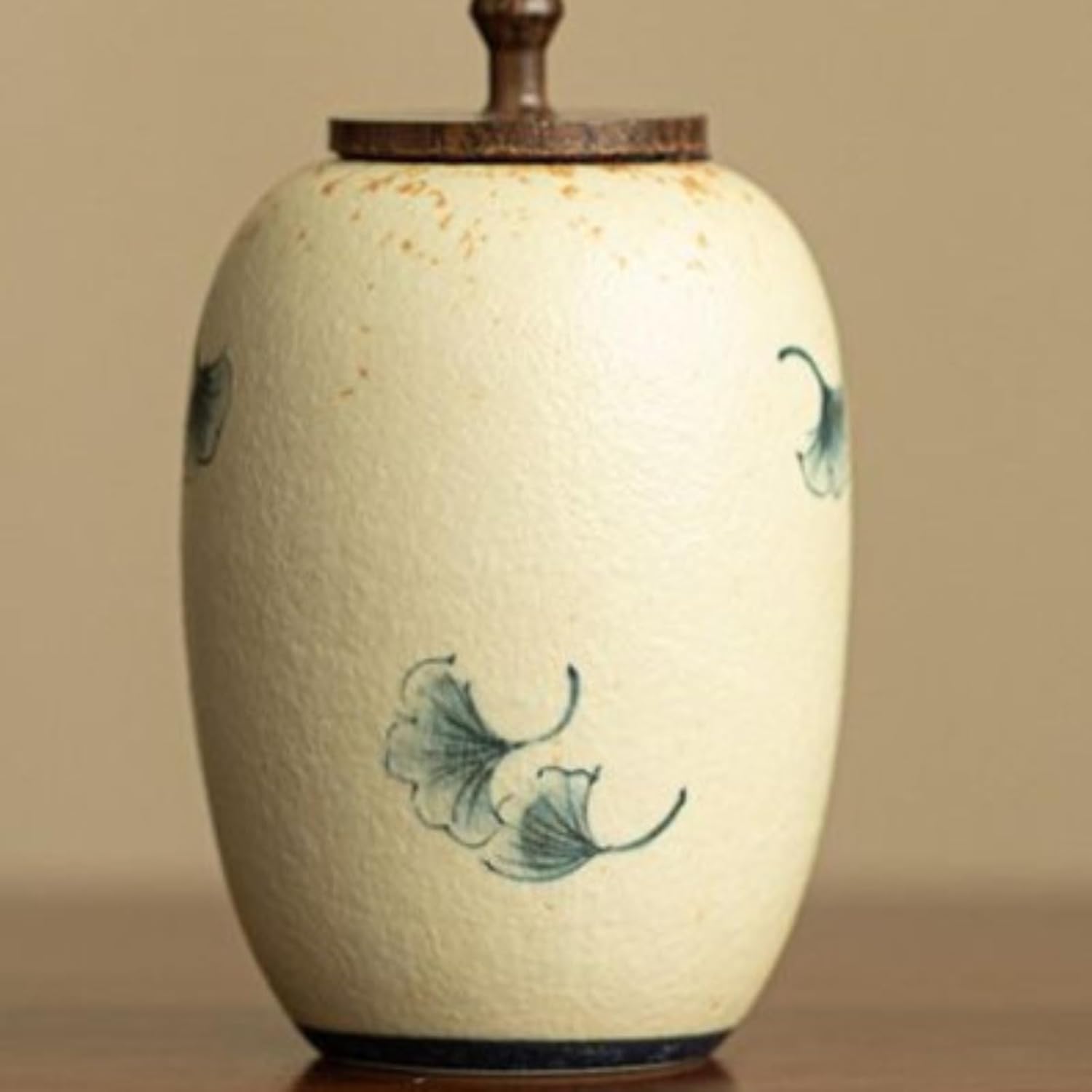 Mini Ceramics Tea Canister, 120ml 4.0oz, Tea Storage Jar Sealed Jar Sealed Storage Tank