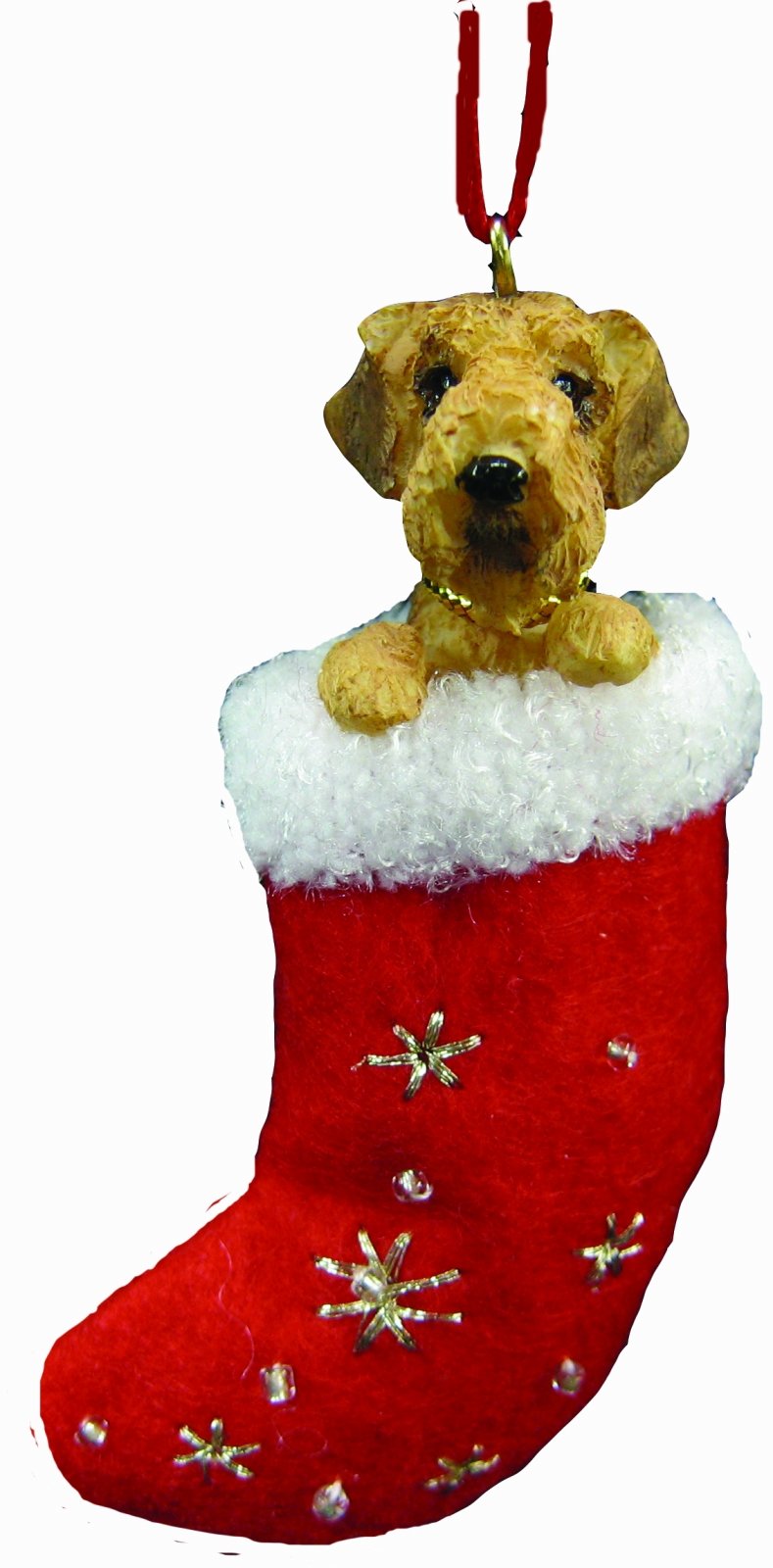 E&S Pets Airedale Terrier Stocking Ornament