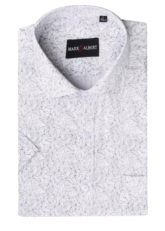 Image of MARK & ALBERT Mens Half Sleeves Printed Shirt