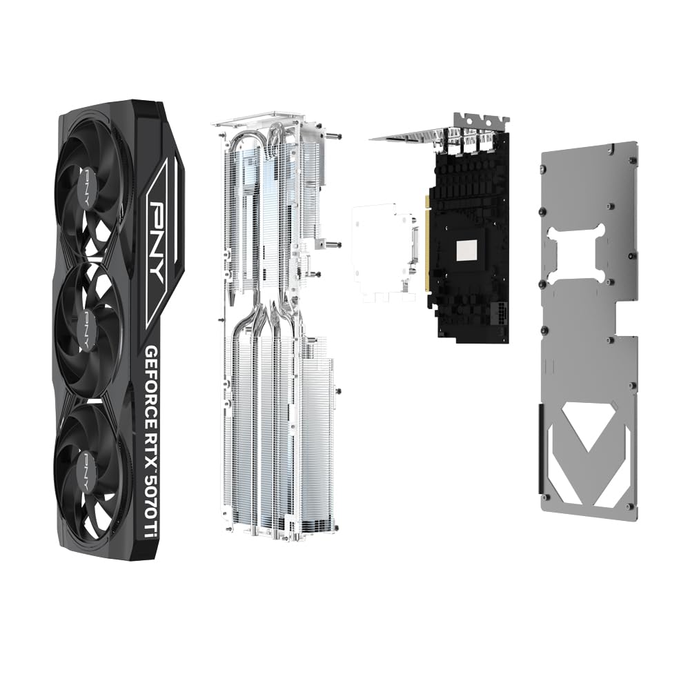 PNY Karta Graficzna GEFORCE RTX™ 5070 Ti 16GB Overclocked Triple Fan Plus DLSS 4