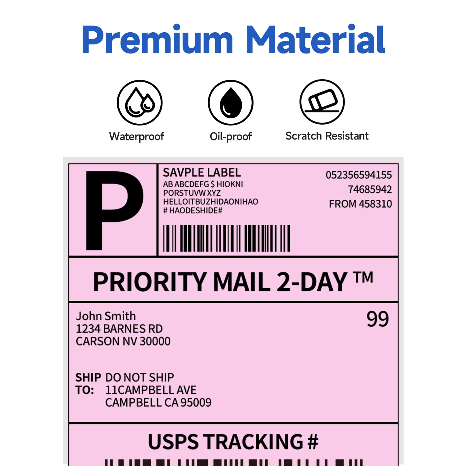 Amazon | 【500枚】for shipping Phomemo A6 感熱ラベルシール 4