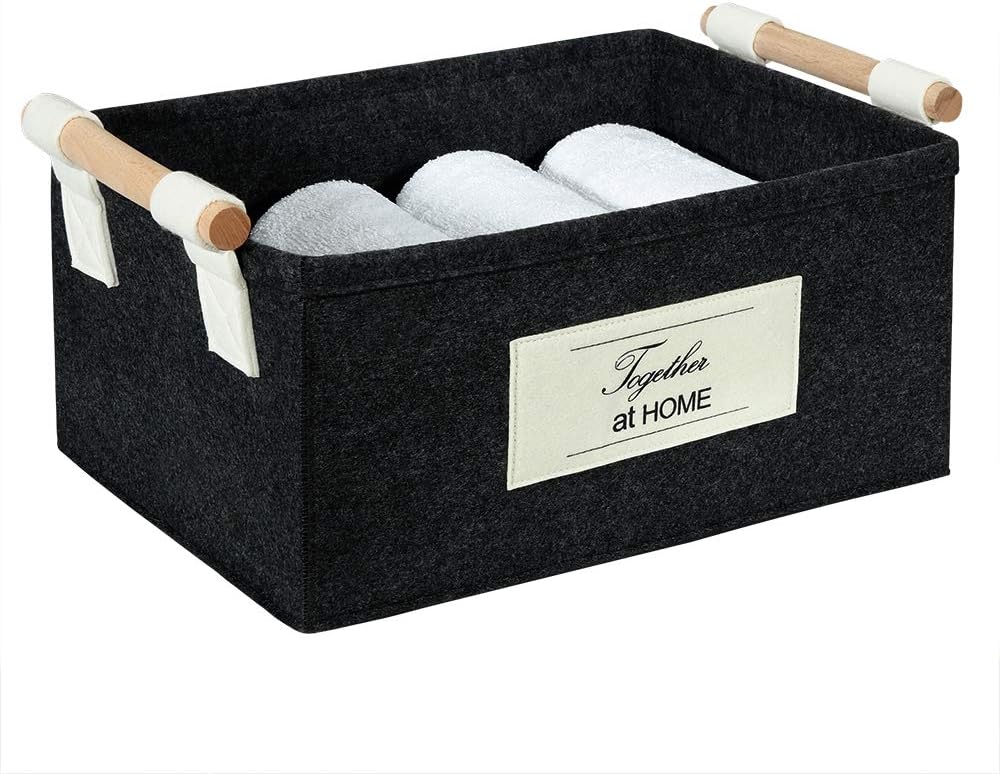 Narrow Storage Baskets Bins Small Fabric Box Cube