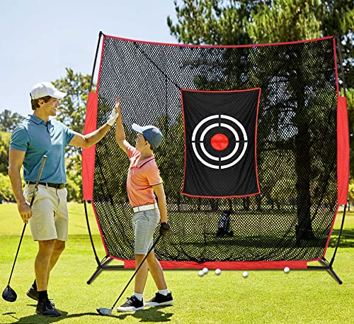 KAIDIDA Golf Parctice Net 8x7FT Golf Driving Net for Garden Backyard Training Portable Chipping Net with Target for Hitting Swing - Image 6