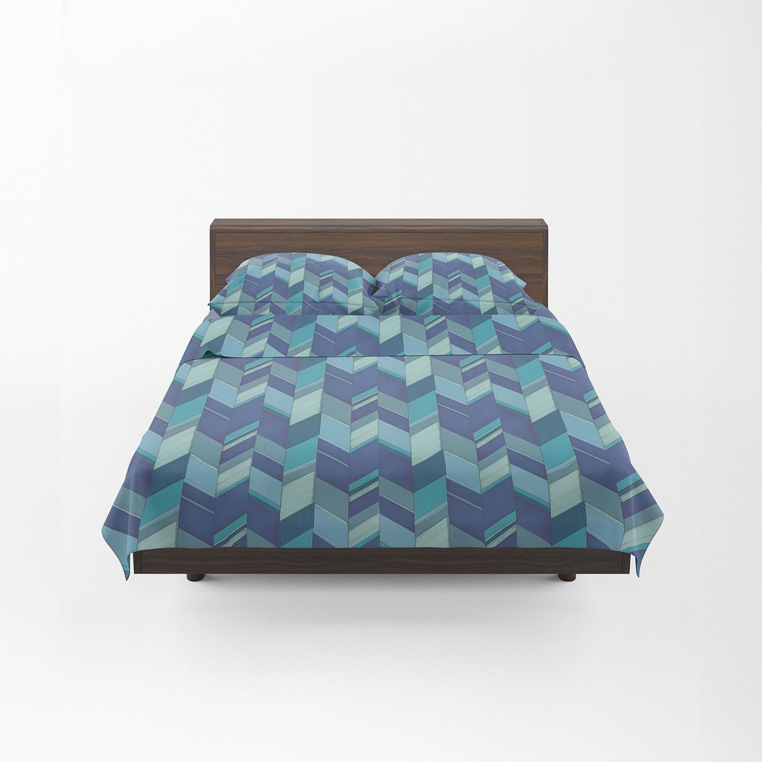 GUZZINI Classic - komplet pościeli bawełnianej perkalowej z prześcieradłem na łóżko queen size 180 x 280 cm + 1 prześcieradło z gumką, pokrowiec na materac na łóżko podwójne 125 x 200 cm, materac 30