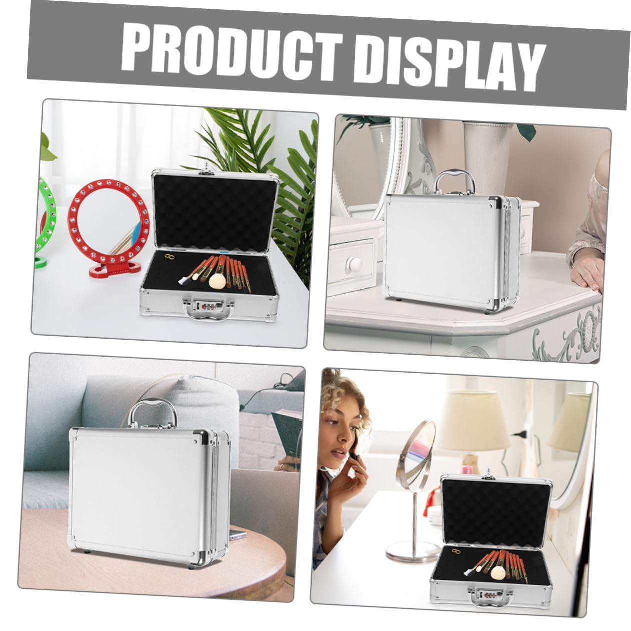 Ipetboom Cassetta Attrezzi Alluminio Organizer Portatile Contenitore Portautensili Resistente per Impieghi Gravosi