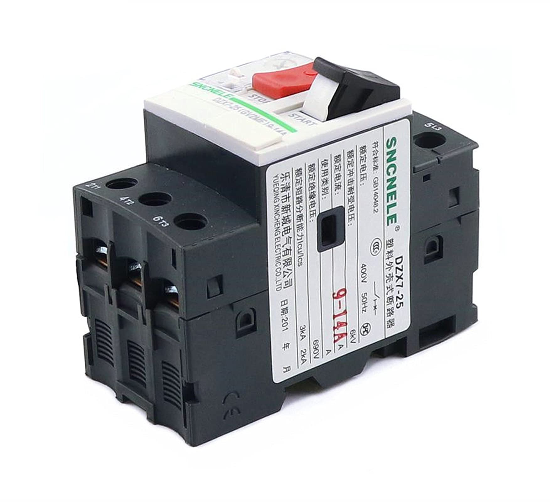 EAMOM Interruttore Di Protezione Motore GV2-ME06C (1-1.6A) - Serie MPCB, Interruttore Di Circuito Per Motore, Protezione Magnetotermica