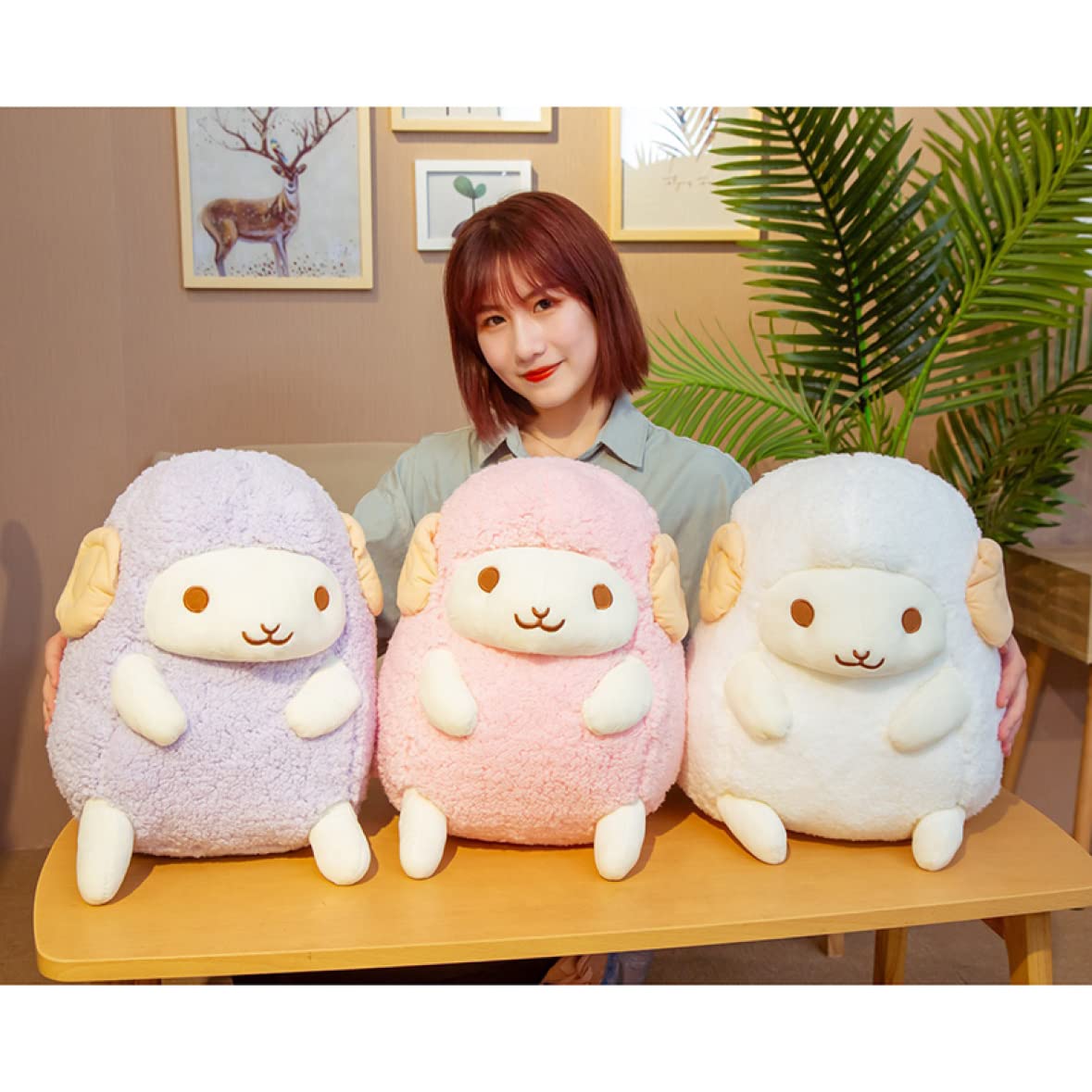 Amazon｜[LSDZW] ヒツジ 羊 抱き枕 置物 ぬいぐるみ 30cm 動物 特大