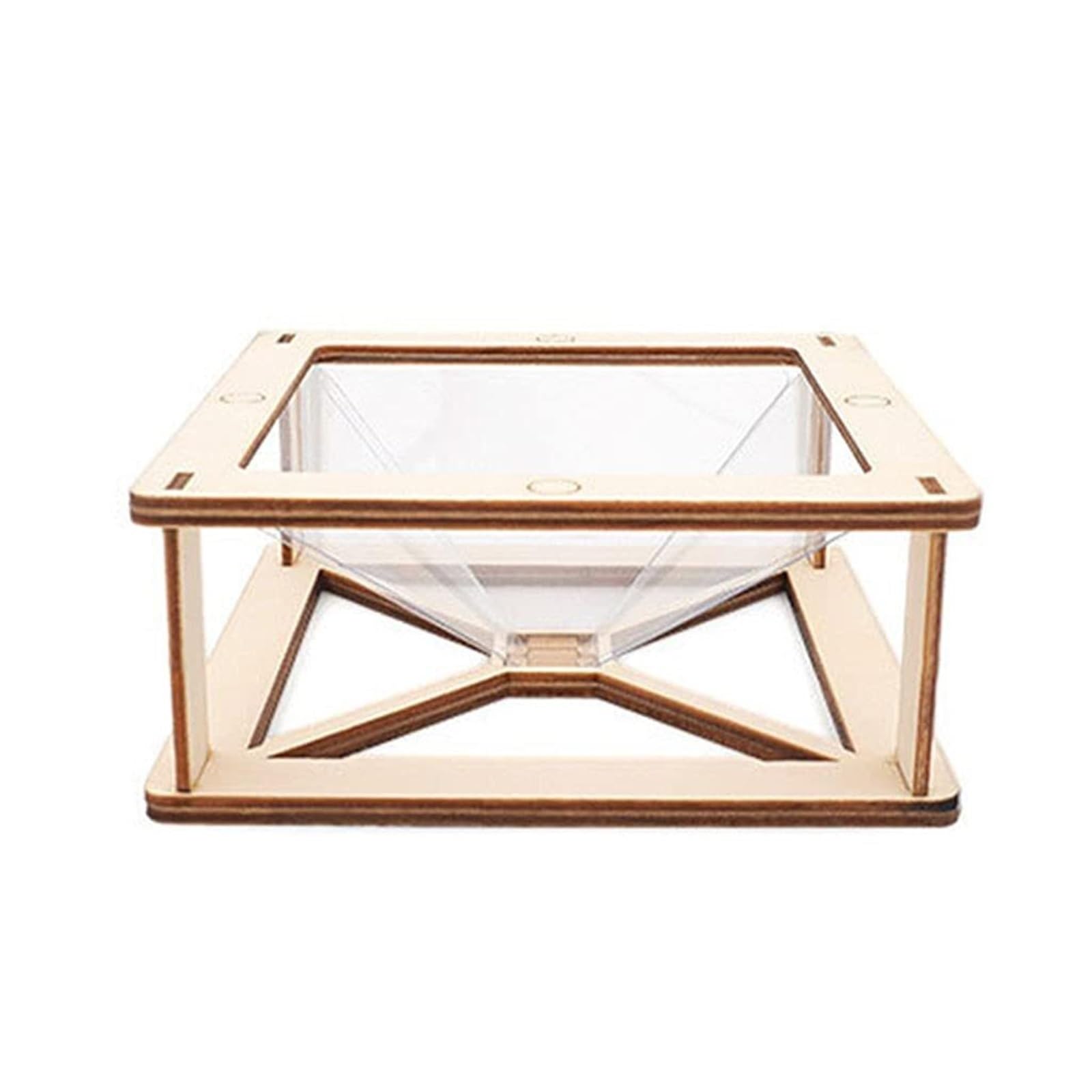 FAWFCJD 3D Hologram Projector Pyramid Mobile Smartphone Hologram 3D Display Stands Projector Any Smartphone Display Connects To Phone 3D Hologram Pyramid Projector