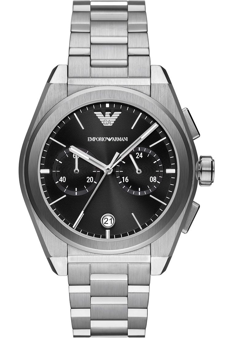 EMPORIO ARMANI クロノグラフ腕時計 Amazon.co.jp: Emporio Armani メンズ腕時計 クロノグラフムーブメント