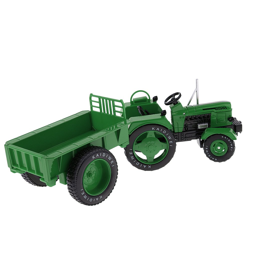 Tractor de Juguete en Miniatura, Vehículo Infantil, Reproducción de Granja, Aleación, Decoración, Habitación de Un Niño, Verde