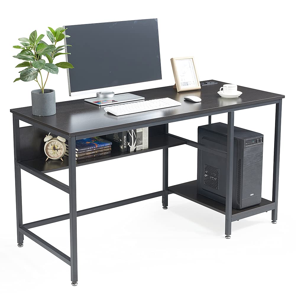 Buy CARRVAS Computer Desk, 55 Inch Rustic Industrial Desk with Storage