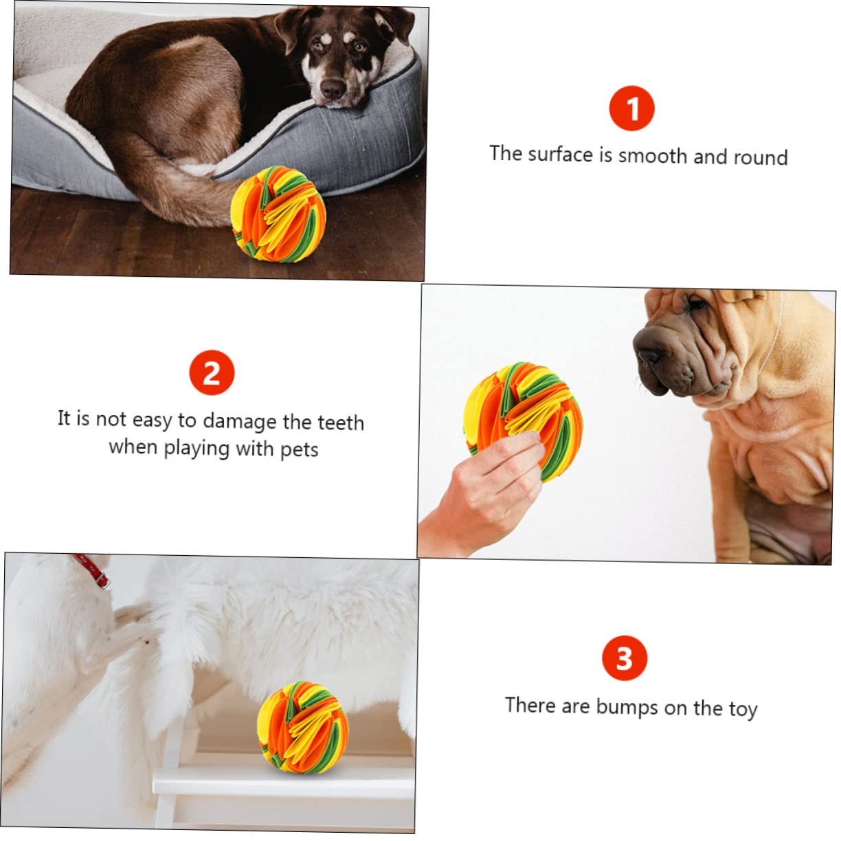 Toddmomy 2piezas Juguete Masticable para Perros Bola De Alimentación Interactiva para Mascotas Juguete De Teething para Cachorros Estimula El Olfato y Previene El Aburrimiento Material