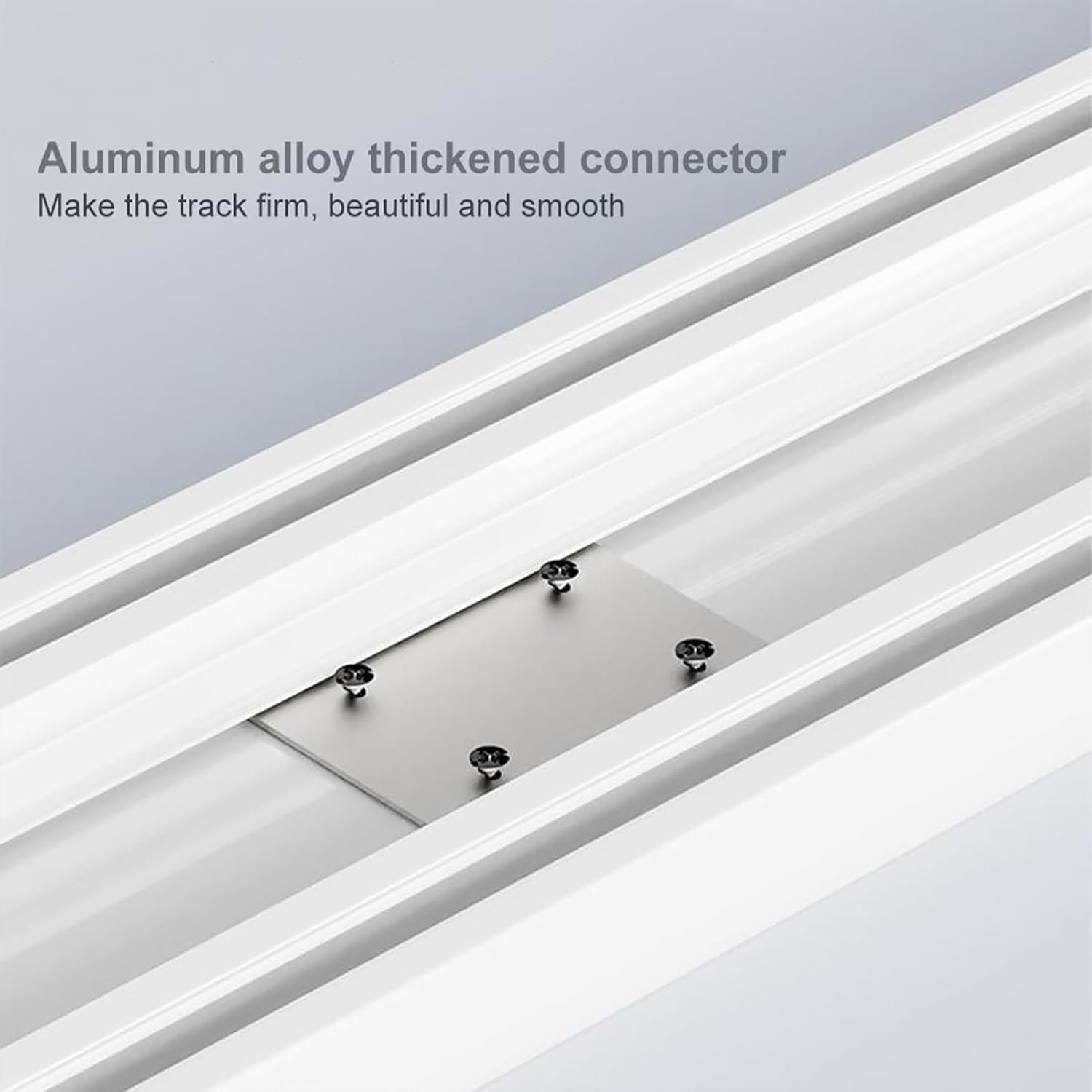 Heavy Duty Aluminum Double Curtain Track System - Ceiling Mounted, Silent Operation, Perfect for Living Room & Bathroom, Smooth Gliding Curtains, Easy Installation