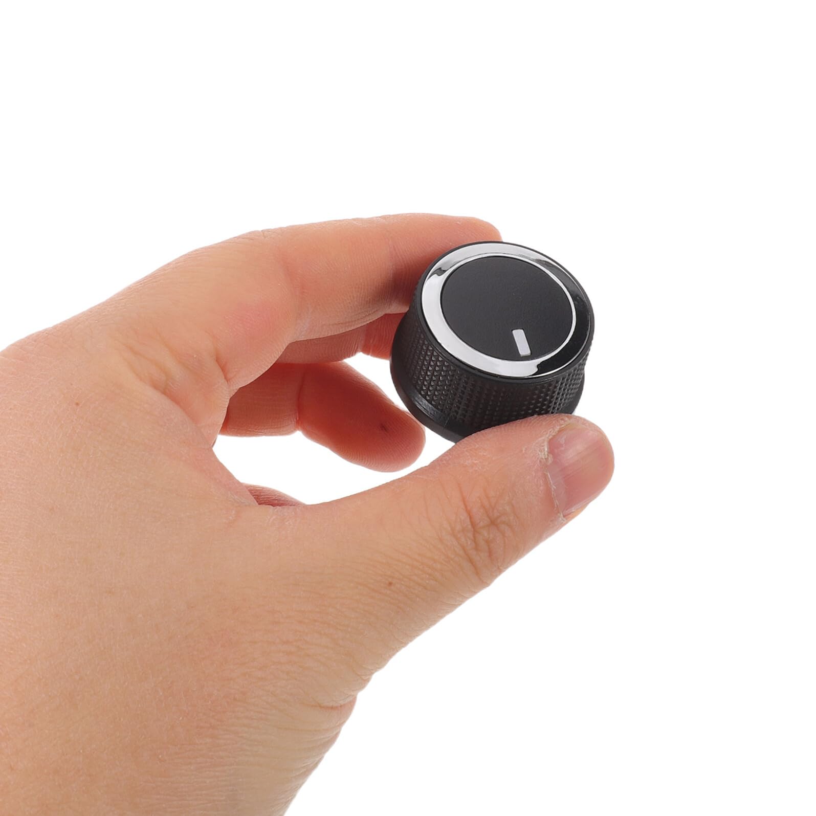 Toyvian 2 Pièces Bouton de Contrôle de Température Installation Directe 2008-2017 Réglage Rapide, Matériau Plastique et Aluminium Solide pour Climatisation Voiture