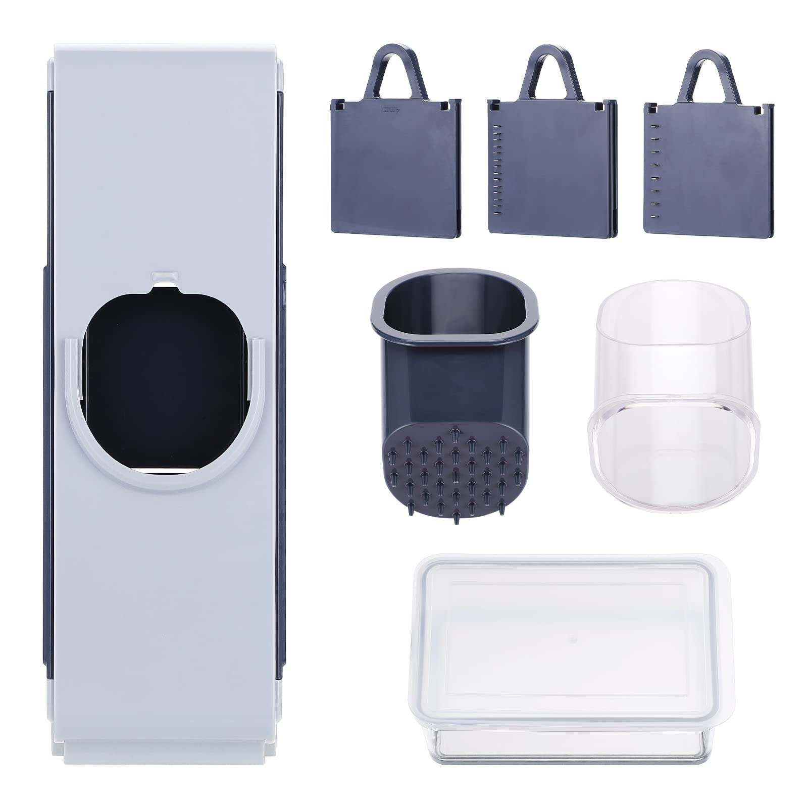 Mandolina per Verdure,Taglia Verdure Multifunzione per Affettare, Patate Cipolla Chopper Sicuro Verticale Dicer Frutta