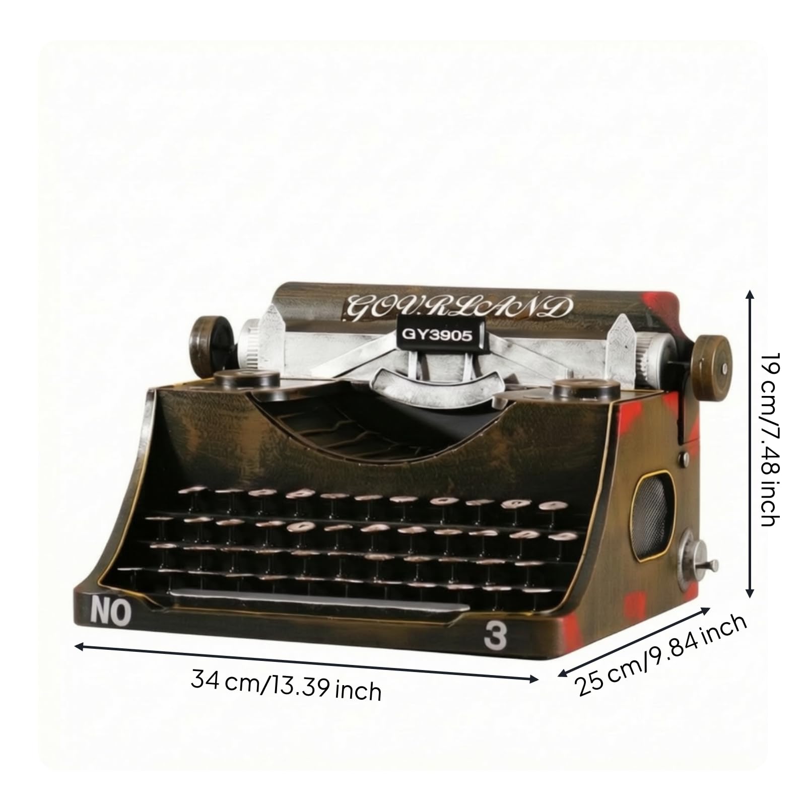 Réplique Machine à Écrire Antique