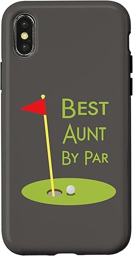 iPhone XXS Best Aunt By Par Golf Themed Design For Golfing Aunt Golfer Case