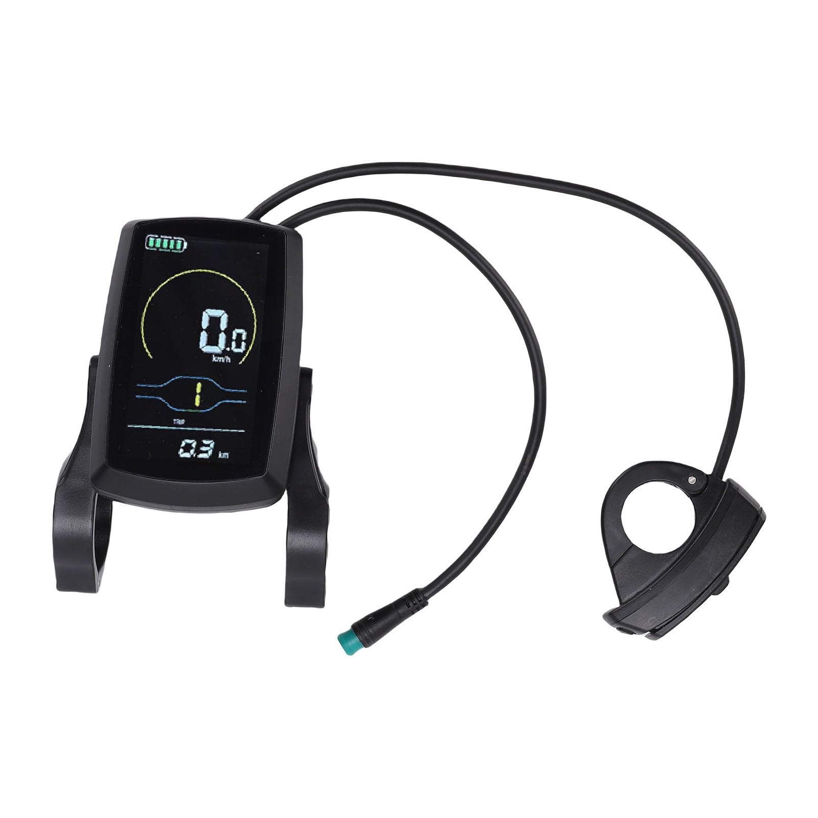 Cosiki Display LCD per Bici Elettrica, Contachilometri Tachimetro, Schermo per Bici Multifunzionale con Livello della Batteria e Regolazione della velocità, Ideale per la Sostituzione degli Schermi