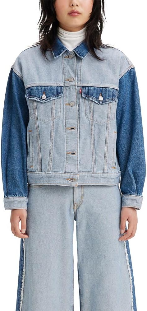 Levi's womens Inside Out '90s Trucker Jacket (Standard and Plus)