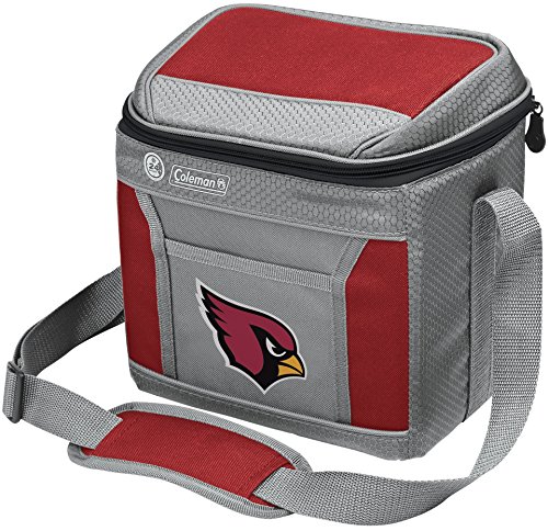 Coleman NFL Soft-Sided Insulated Cooler and Lunch Box Bag, 9-Can Capacity, Arizona Cardinals