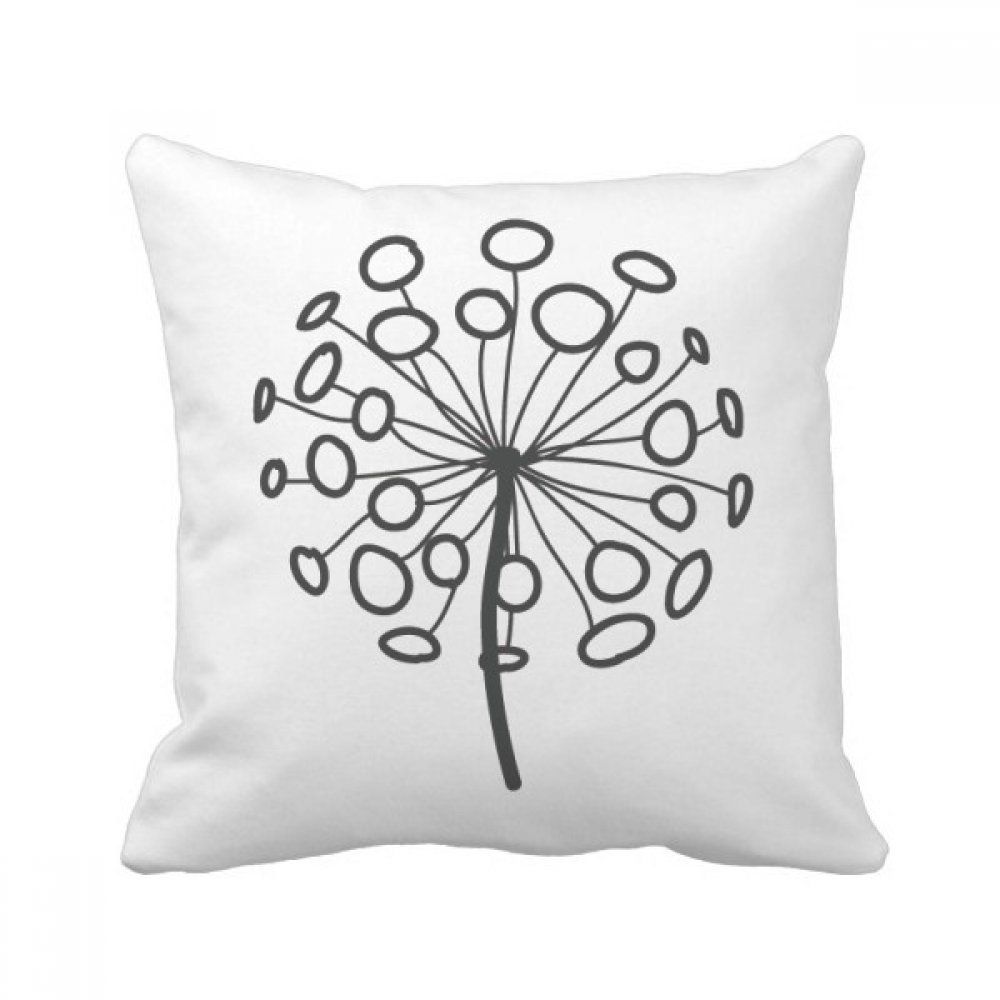 Coussin Fleurs de Pissenlit 40x40 - Oreiller Carré Décoration Canapé Salon Maison