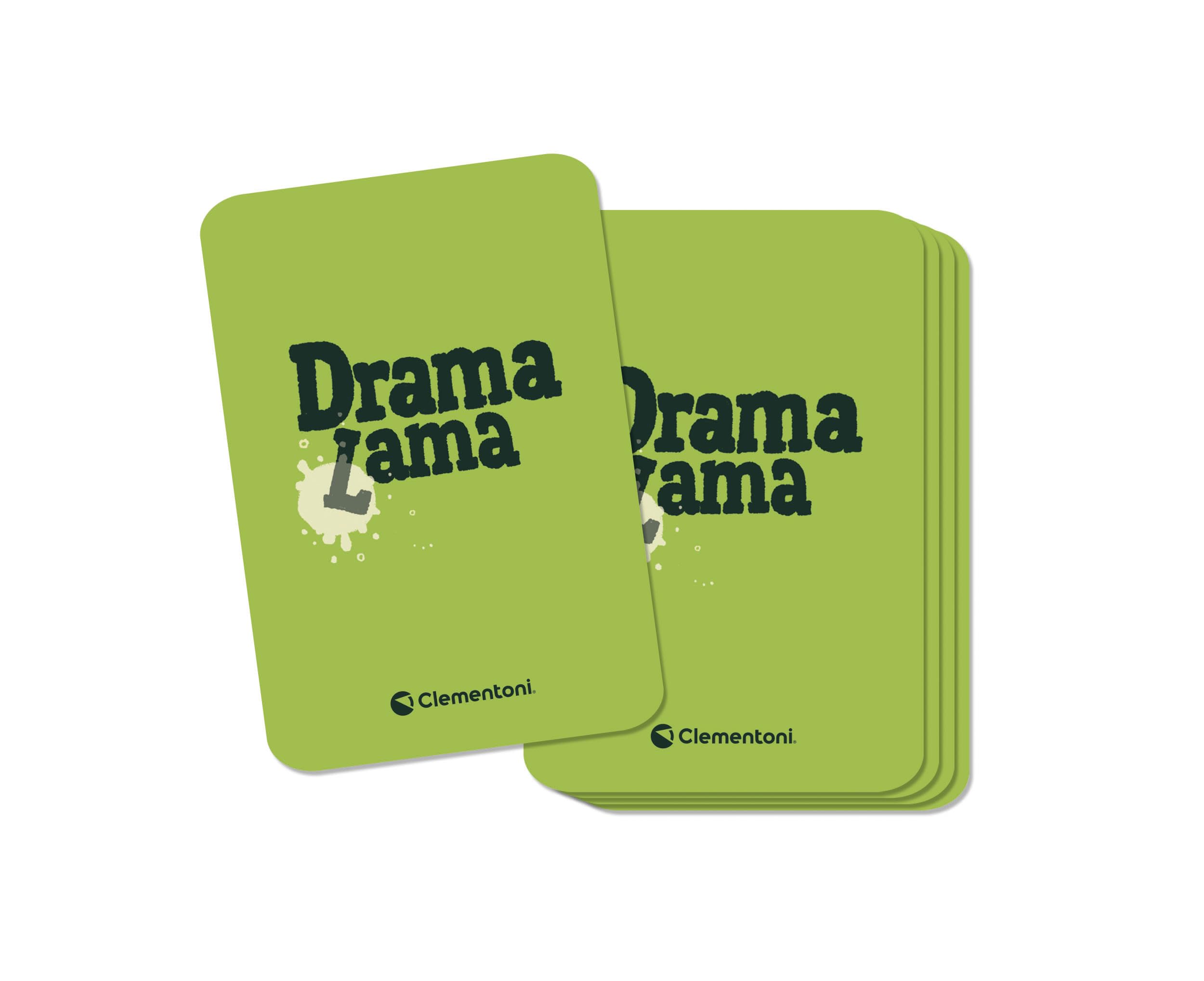 Clementoni - Drama Lama - Carte Da Gioco per Adulti e Bambini, Gioco Da Tavolo 10-99 Anni, Divertimento Per Famiglie, 2-6 Giocatori, Gioco Di Società tra Amici, In Italiano, Made In Italy, 16815