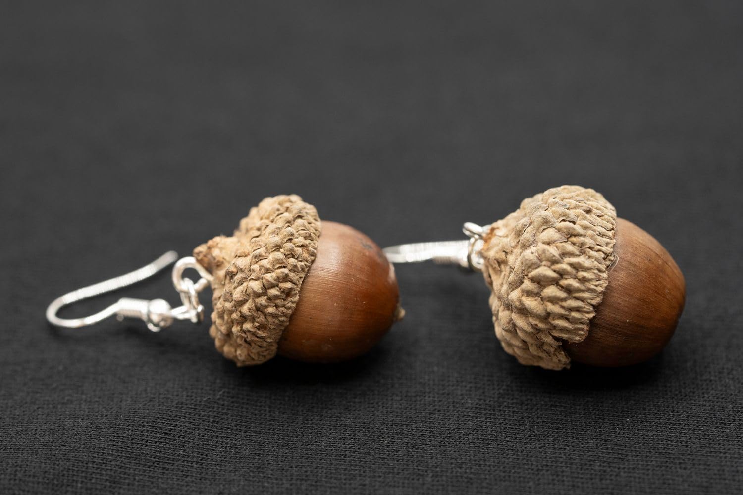 Miniblings Acorn Earrings - Handmade Fashion Jewelry I Hazelnuts Nut Nuts Acorns Oak Forest Nature Brown- Christmas