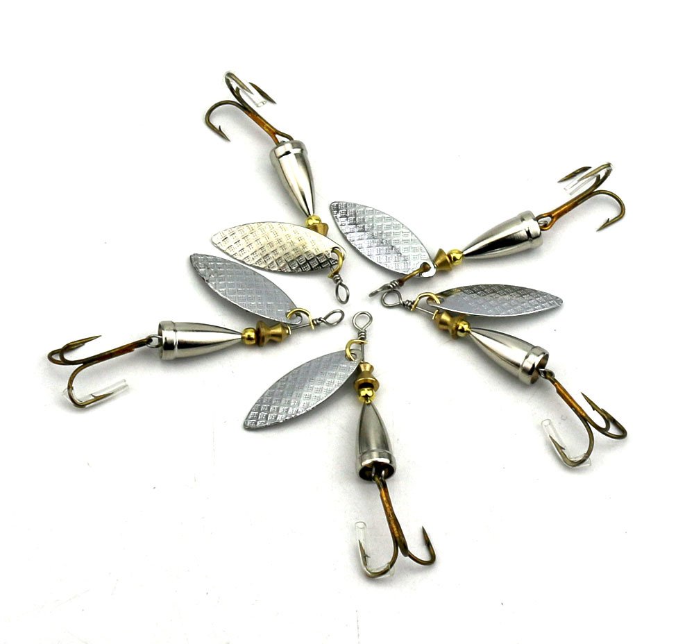 10 Esche Metalliche Spinnerbait Da Pesca 7cm/8.8g - Multispecie, Amo 4/0