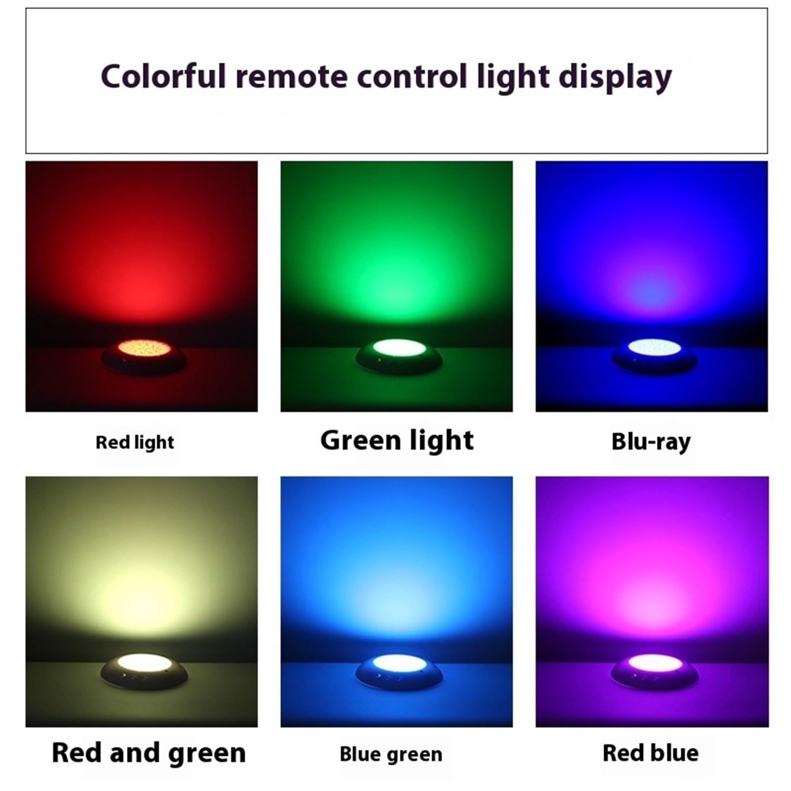 EDEDE Luci Piscina, Luce for Piscina a LED Luce da Parete Luce for Piscina Luce Subacquea Luce Impermeabile 12V Luce for Piscina con Telecomando IP68(White,35W(φ280mm))