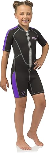 Miniatura 1 de Cressi Kids' Short Front Zip Wetsuit for Surfing, Snorkeling, Scuba Diving -Lido Junior