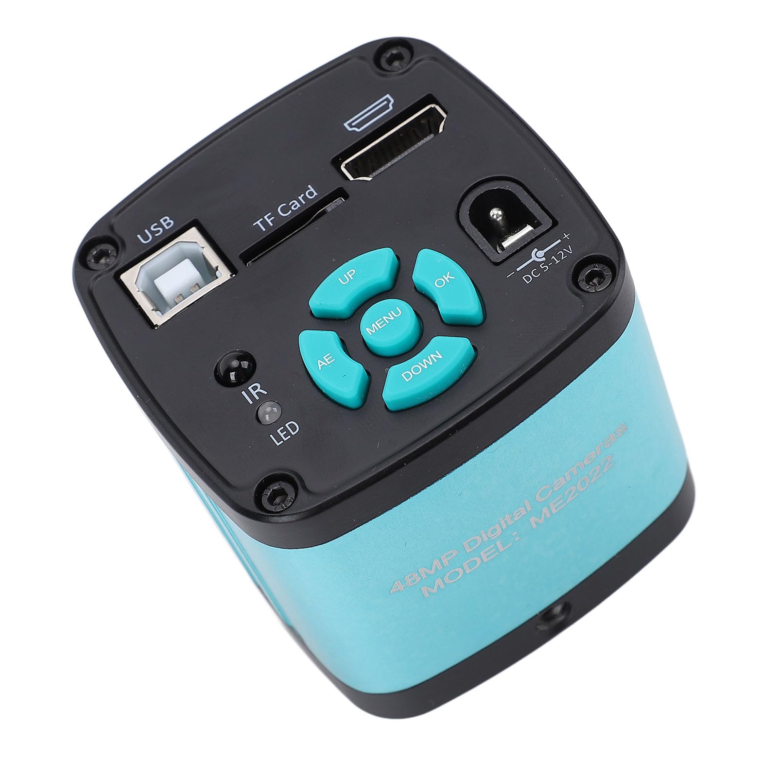 Mikroskop Cyfrowy, 48MP 4K 1080P Elektroniczny Mikroskop Kamera Przemysłowy Mikroskop Film Kamera USB C Montowanie Cyfrowe Mikroskop Wideo do Elektronicznego Spawania i (Wtyczka