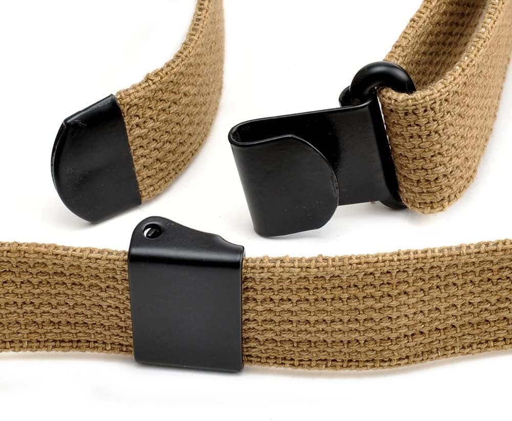 U.S Army M1 Garand Canvas M1907 Web Sling (Khaki, One Size)